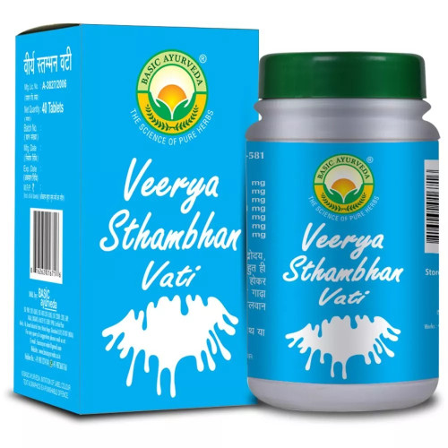 Basic Ayurveda Veerya Sthambhan Vati (40 Tablets)