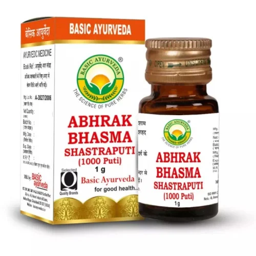 Basic Ayurveda Abhrak Bhasm Shastraputi (1g)