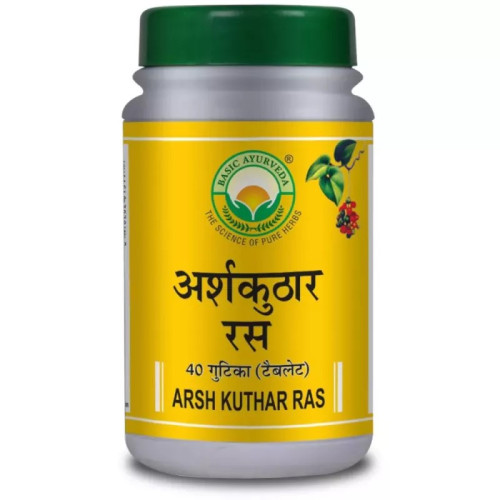 Basic Ayurveda Arsh Kuthar Ras (40 Tablets)