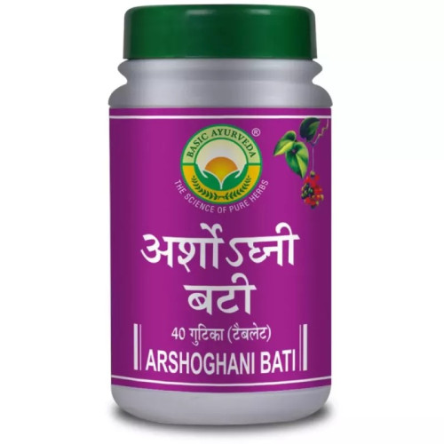 Basic Ayurveda Arshoghni Bati (40 Tablets)