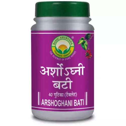 Basic Ayurveda Arshoghni Bati (40 Tablets)