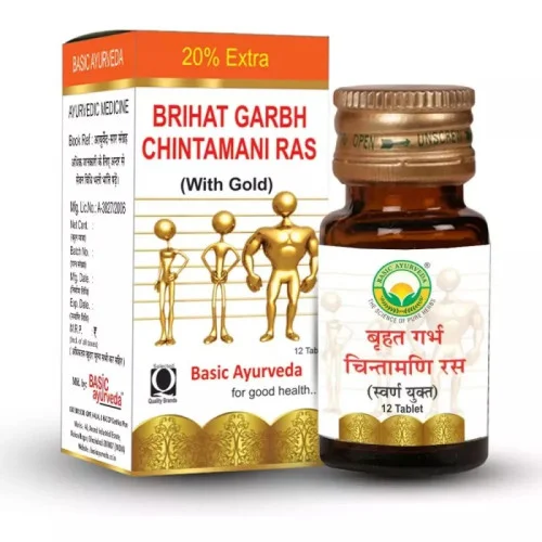 Basic Ayurveda Brihat Garbh Chintamani Ras (12 Tablets)
