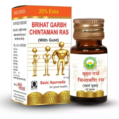 Basic Ayurveda Brihat Garbh Chintamani Ras (30 Tablets)
