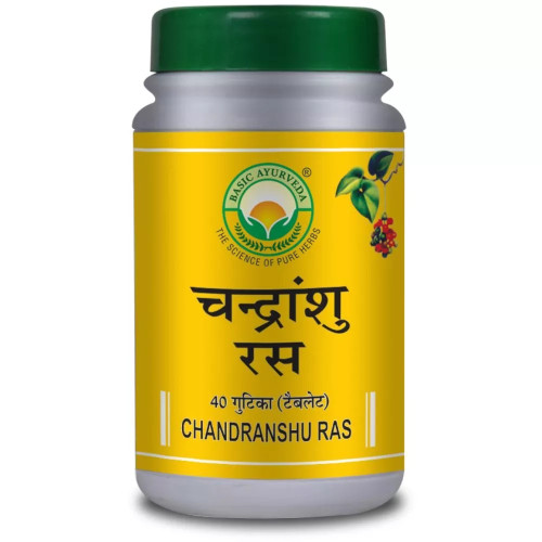 Basic Ayurveda Chandranshu Ras (40 Tablets)