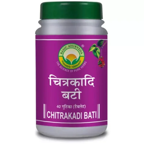 Basic Ayurveda Chitrakadi Bati (40 Tablets)