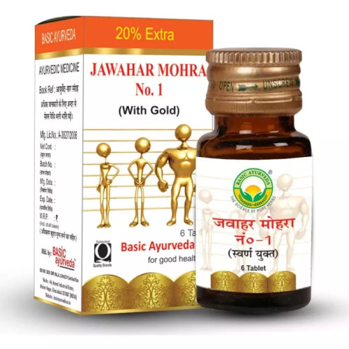 Basic Ayurveda Jawahar Mohra No-1 (6 Tablets)