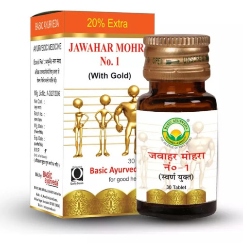 Basic Ayurveda Jawahar Mohra No-1 (30 Tablets)