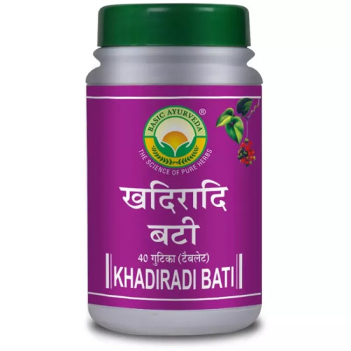 Basic Ayurveda Khadiradi Bati (40 Tablets)