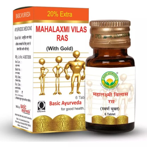 Basic Ayurveda Maha Lakshmi Vilas Ras (6 Tablets)