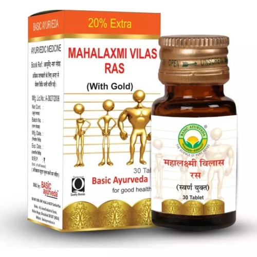 Basic Ayurveda Maha Lakshmi Vilas Ras (30 Tablets)