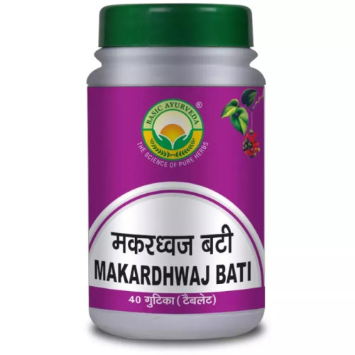 Basic Ayurveda Makardhwaj Bati (40 Tablets)
