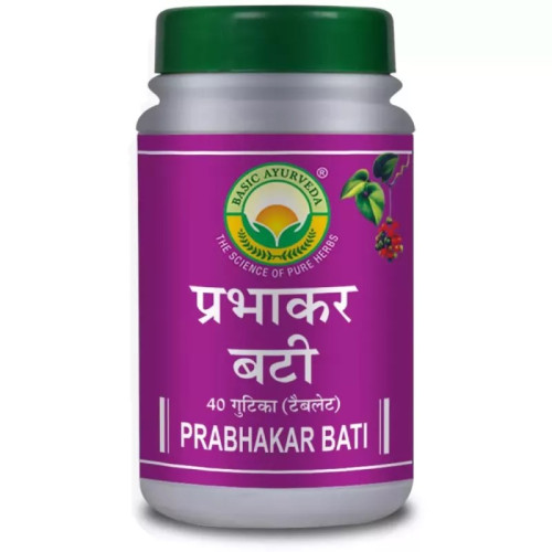 Basic Ayurveda Prabhakar Bati (40 Tablets)