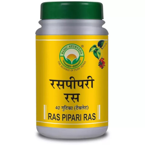Basic Ayurveda Ras Peepari Ras (40 Tablets)