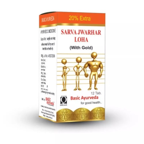 Basic Ayurveda Sarva Jwahar Loh (12 Tablets)