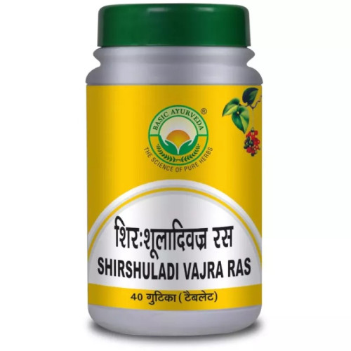 Basic Ayurveda Shirshuladivajra Ras (40 Tablets)