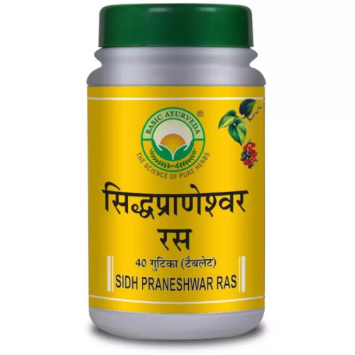 Basic Ayurveda Sidh Praneshwar Ras (40 Tablets)