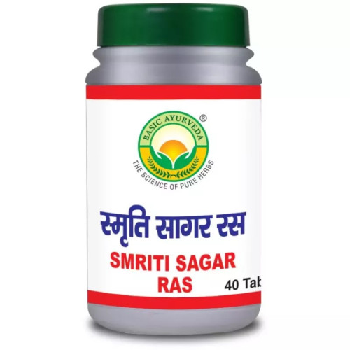 Basic Ayurveda Smriti Sagar Ras (40 Tablets)