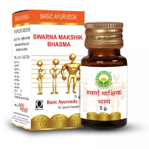 Basic Ayurveda Swarna Makshik Bhasma (5g)