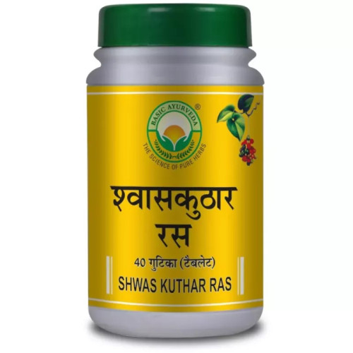 Basic Ayurveda Swas Kuthar Ras (40 Tablets)