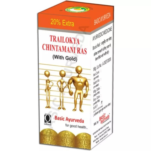 Basic Ayurveda Trailokya Chintamani Ras (12 Tablets)
