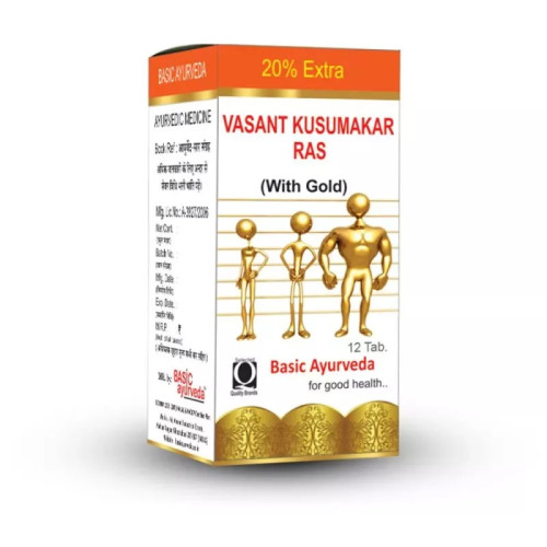 Basic Ayurveda Vasant Kusumakar Ras (12 Tablets)