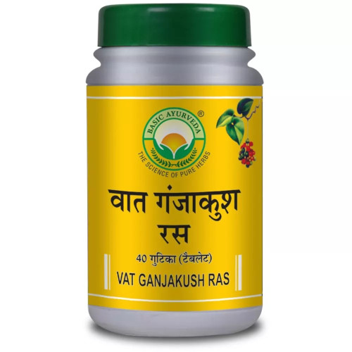 Basic Ayurveda Vat Ganjakush Ras (40 Tablets)