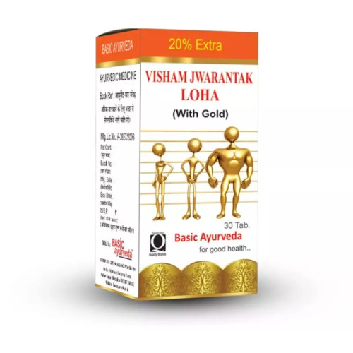 Basic Ayurveda Visham Jwarantak Loh (30 Tablets)