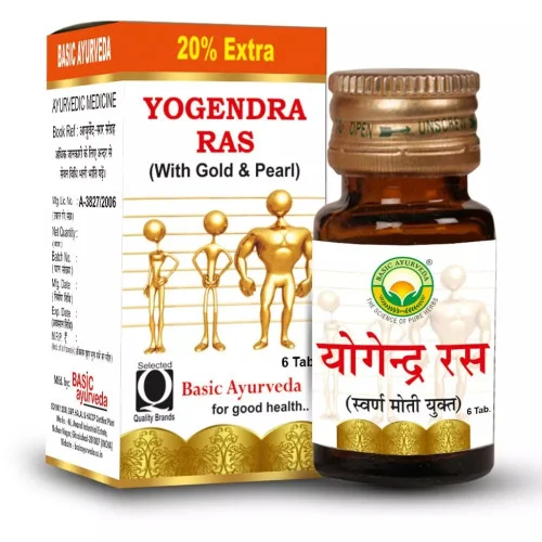 Basic Ayurveda Yogendra Ras (6 Tablets)