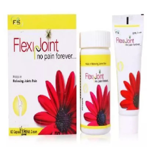VXL Flexi Joint Cream + Flexi Joint  Capsules (Cream 60ml + 60 Capsules) (1Pack)