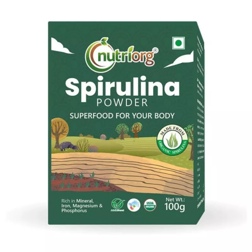 Nutriorg Certified Organic Spirulina Powder (100g)