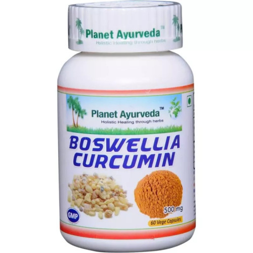 Planet Ayurveda Boswellia+Curcumin  Capsulesule (60 Capsules)