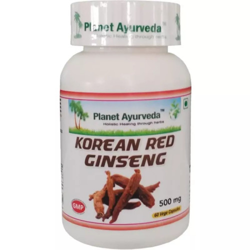 Planet Ayurveda Korean Red Ginseng  Capsulesule (60 Capsules)