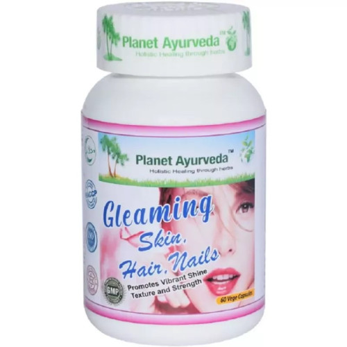 Planet Ayurveda Gleaming Skin Hair & Nails Formula  Capsulesule (60 Capsules)