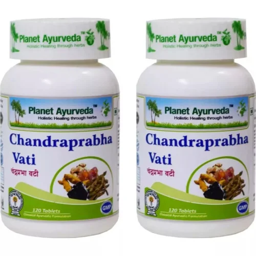 Planet Ayurveda Chandraprabha Vati (120 Tablets, Pack of 2)