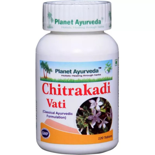 Planet Ayurveda Chitrakadi Vati (120 Tablets, Pack of 2)