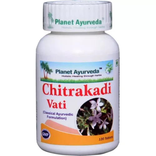 Planet Ayurveda Chitrakadi Vati (120 Tablets, Pack of 2)