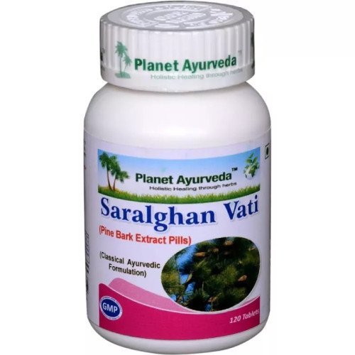 Planet Ayurveda Saralghan Vati (120 Tablets, Pack of 2)