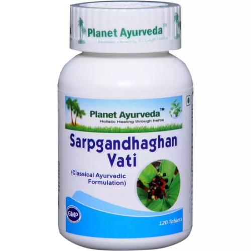Planet Ayurveda Sarpgandhaghan Vati (120 Tablets, Pack of 2)