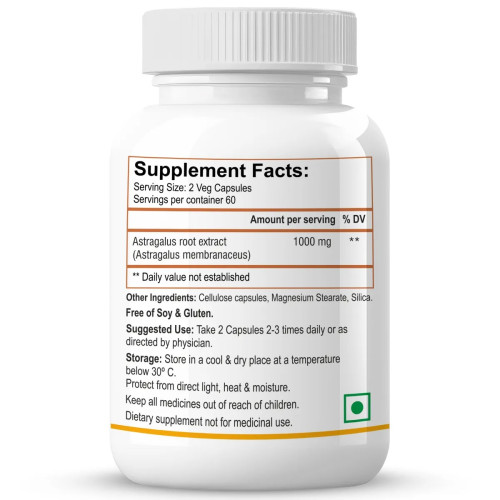 Biotrex Astragalus 500Mg Veg  Capsulesule (60 Capsules)