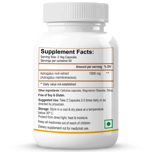 Biotrex Astragalus 500Mg Veg  Capsulesule (60 Capsules)