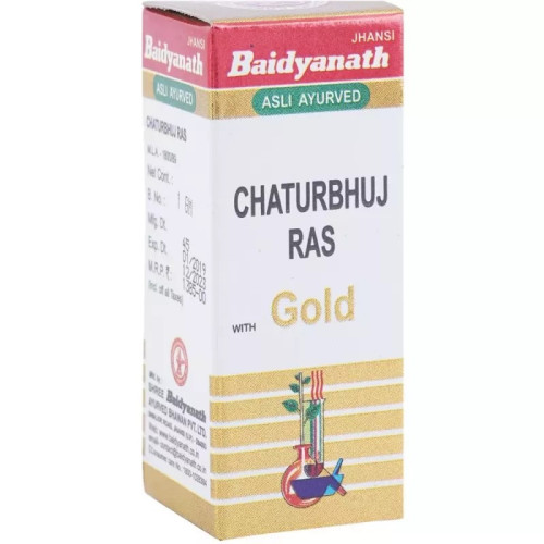 Baidyanath Chaturbhuj Ras (Swarna Amber Yukta) (10 Tablets)