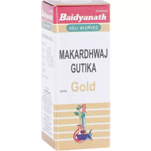 Baidyanath Makardhwaj Gutika (Swarna Kesar Yukta) (2.5g)