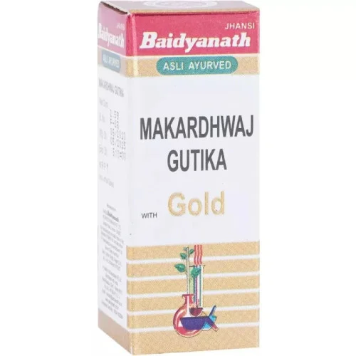 Baidyanath Makardhwaj Gutika (Swarna Kesar Yukta) (2.5g)