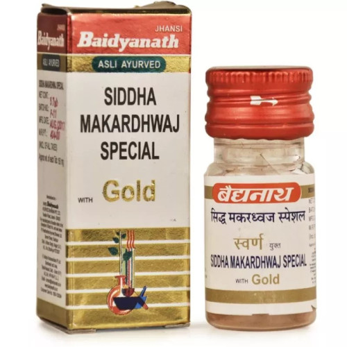 Baidyanath Siddha Makardhwaj (Swarna Moti Amber Yukta) (5 Tablets)