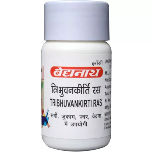 Baidyanath Tribhuvan Kirti Ras (80 Tablets)