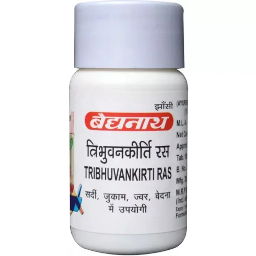 Baidyanath Tribhuvan Kirti Ras (80 Tablets)