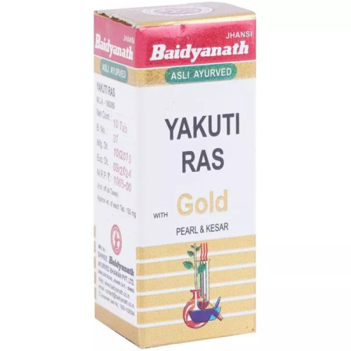 Baidyanath Yakuti Ras (Swarna Moti Kesar Amber Yukta) (10 Tablets)