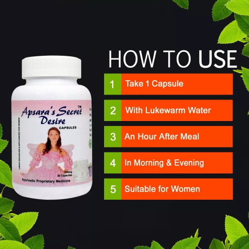 Shivalik Herbals Apsara's Secret Desire  Capsulesule (60 Capsules)