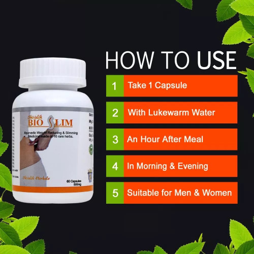Shivalik Herbals Bio Slim  Capsulesule (60 Capsules)