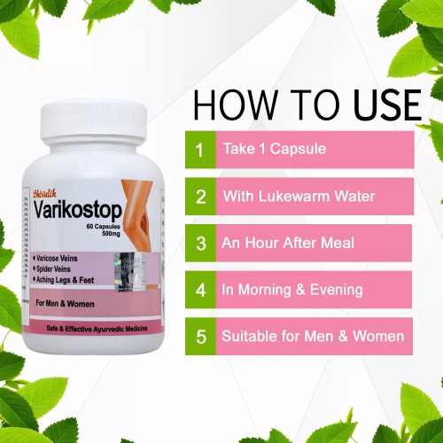 Shivalik Herbals Varikostop  Capsulesule (60 Capsules)